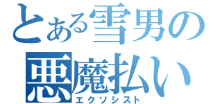 とある雪男の悪魔払い（エクソシスト）