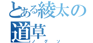 とある綾太の道草（ノグソ）