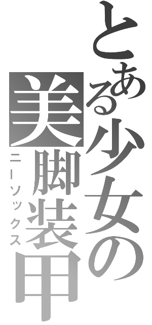 とある少女の美脚装甲（ニーソックス）