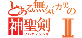 とある無気力男の神聖剣Ⅱ（ソハヤノツルギ）