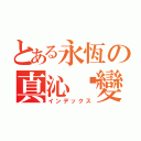 とある永恆の真沁芣變（インデックス）