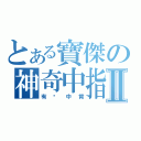 とある寶傑の神奇中指Ⅱ（有夠中肯）