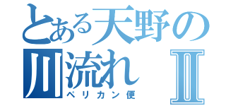 とある天野の川流れⅡ（ペリカン便）