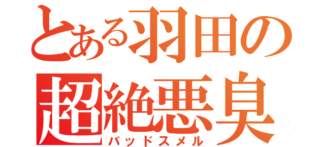 とある羽田の超絶悪臭（バッドスメル）