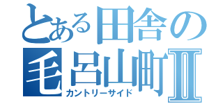 とある田舎の毛呂山町Ⅱ（カントリーサイド）