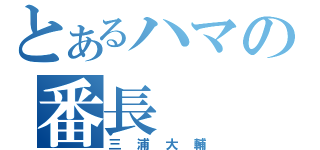 とあるハマの番長（三浦大輔）