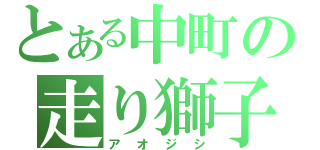 とある中町の走り獅子（アオジシ）