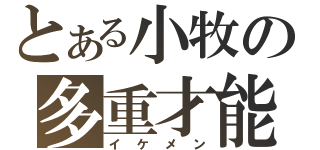 とある小牧の多重才能（イケメン）