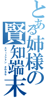 とある姉様の賢知端末Ⅱ（スマートフォン　さわるな）