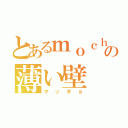 とあるｍｏｃｈ ｉの薄い壁（マッギョ）