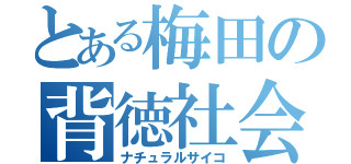 とある梅田の背徳社会（ナチュラルサイコ）