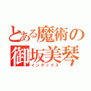 とある魔術の御坂美琴（インデックス）