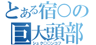 とある宿○の巨大頭部（シュク○○ンコフ）