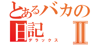 とあるバカの日記Ⅱ（デラックス）