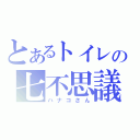 とあるトイレの七不思議（ハナコさん）