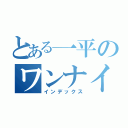 とある一平のワンナイ（インデックス）