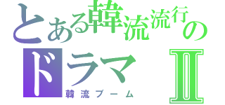 とある韓流流行のドラマⅡ（韓流ブーム）