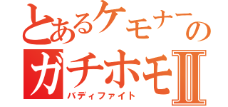 とあるケモナーのガチホモⅡ（バディファイト）