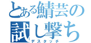 とある鯖芸の試し撃ち（デスタッチ）