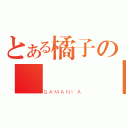 とある橘子の搶錢計劃（ＧＡＭＡＮＩＡ）