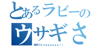 とあるラビーのウサギさん（兎狩りじゃぁぁぁぁぁぁ！！）