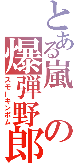 とある嵐の爆弾野郎（スモーキンボム）