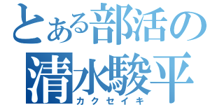 とある部活の清水駿平（カクセイキ）