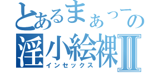 とあるまぁっー！術の淫小絵裸Ⅱ（インセックス）