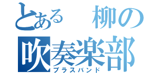 とある 柳の吹奏楽部（ブラスバンド）