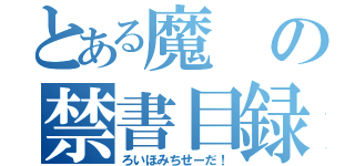 とある魔の禁書目録（ろいほみちせーだ！）