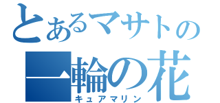 とあるマサトの一輪の花（キュアマリン）