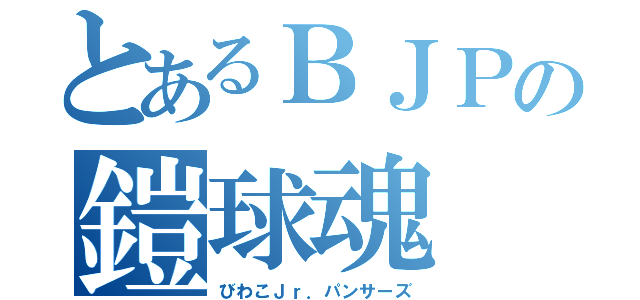 とあるＢＪＰの鎧球魂（びわこＪｒ．パンサーズ）