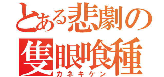 とある悲劇の隻眼喰種（カネキケン）