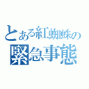 とある紅蜘蛛の緊急事態（）