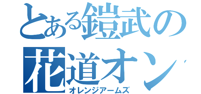 とある鎧武の花道オンステージ（オレンジアームズ）