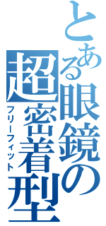 とある眼鏡の超密着型（フリーフィット）