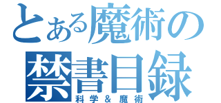 とある魔術の禁書目録（科学＆魔術）