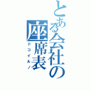 とある会社の座席表（ドコイルノ）