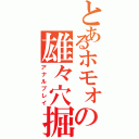 とあるホモォの雄々穴掘（アナルプレイ）