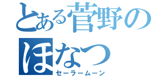 とある菅野のほなつ（セーラームーン）