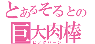 とあるそるとの巨大肉棒（ビッグバーン）