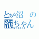 とある沼の海ちゃん（ヒキガエル沼）