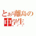 とある離島の中学生（モアイ）