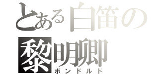 とある白笛の黎明卿（ボンドルド）