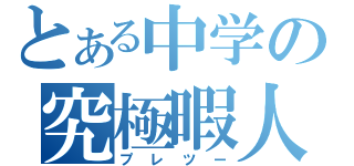 とある中学の究極暇人（プレツー）