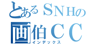 とあるＳＮＨの画伯ＣＣ（インデックス）