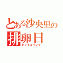 とある沙央里の排卵日（セックスライフ）