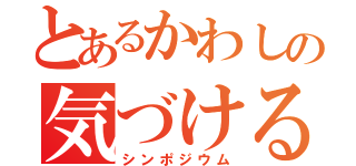 とあるかわしの気づける人（シンポジウム）