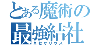 とある魔術の最強結社（ネセサリウス）