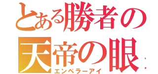 とある勝者の天帝の眼（エンペラーアイ）